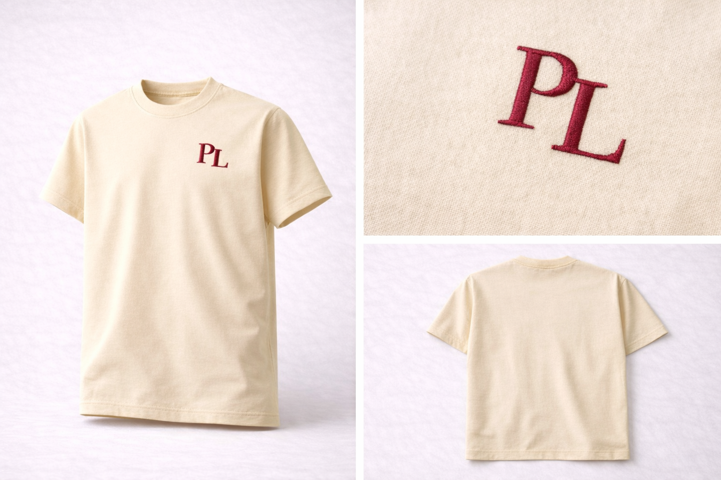 Premium T-shirt Crème Bordeaux Tee