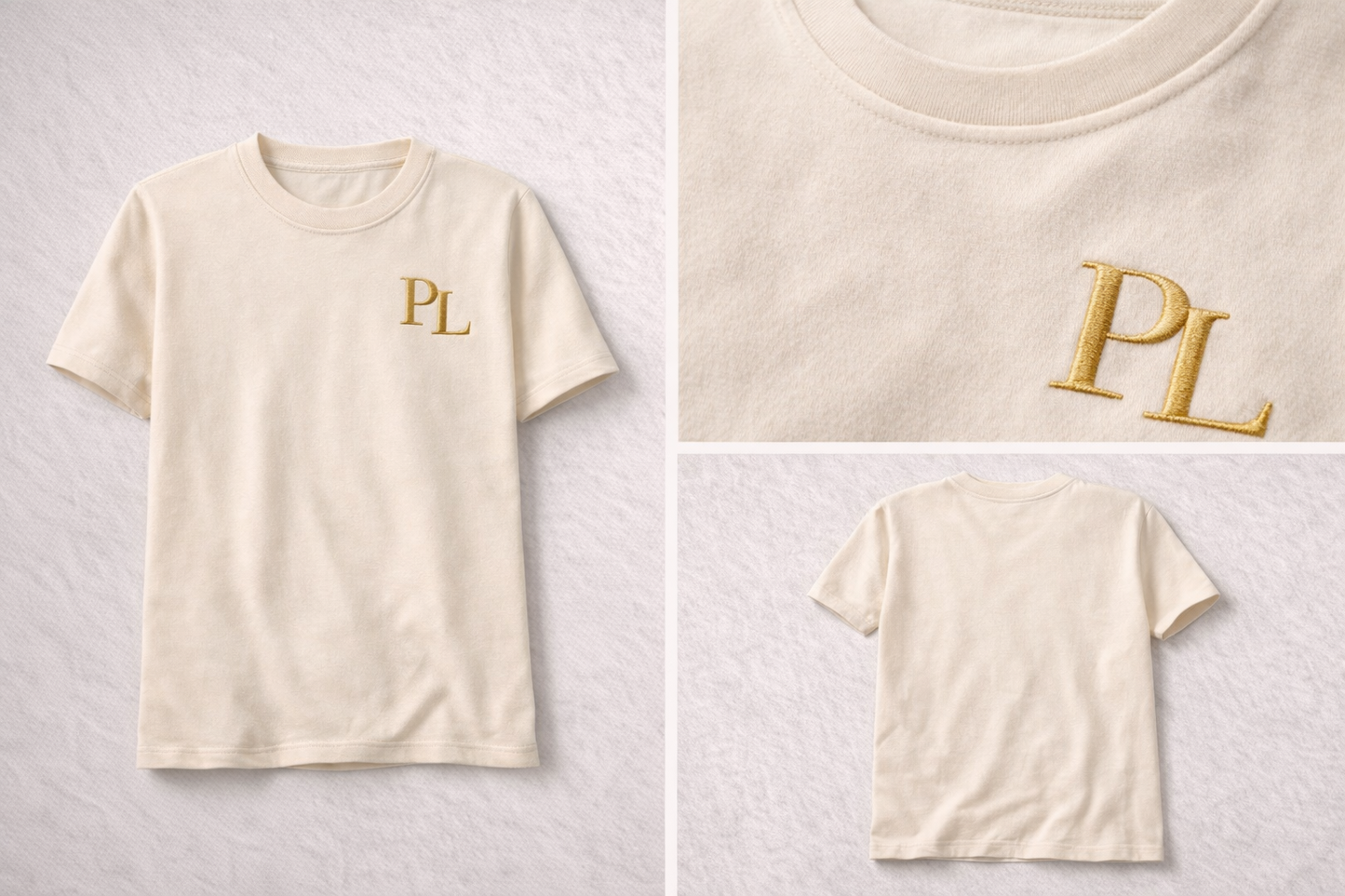 Premium T-Shirt – Crème Gold Tee